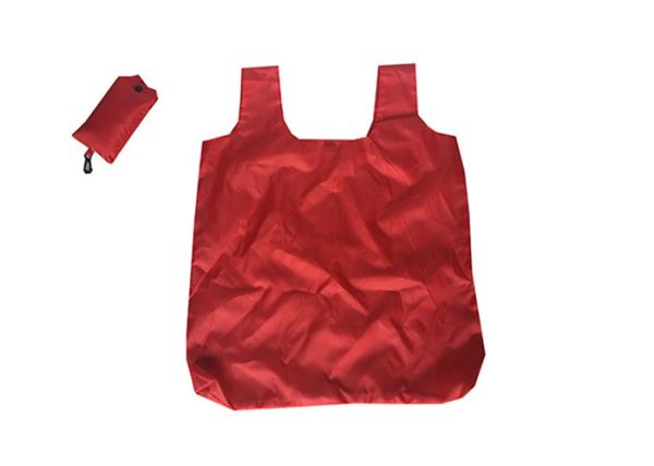 Recyclable 190T Polyester Tote Bags Green Polyester Reusable Grocery Bags