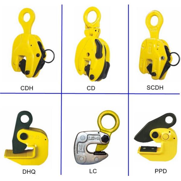 Spring Loaded Vertical Plate Lifting Clamps , Steel Plate Lifting Clamps OEM Cooperation