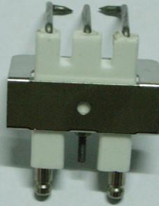 Ceramic Electric Ignition Electrodes 3 Pin For Powder Coating Oven