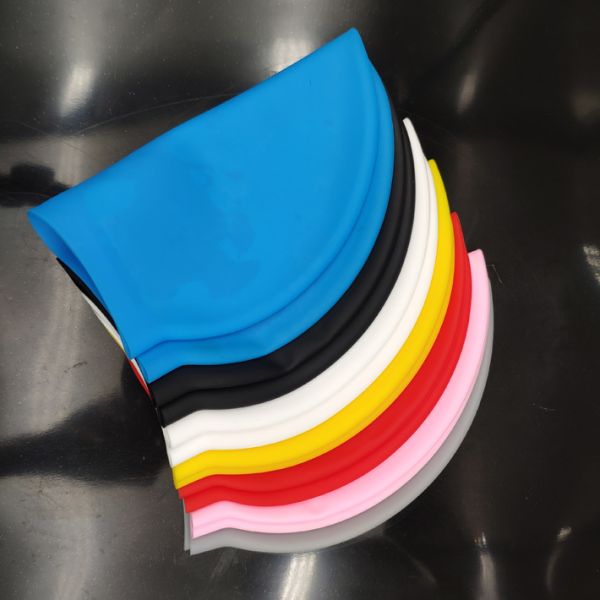Soft Silicone Waterproof Swimming Cap Skid Resistance  8 Color Options