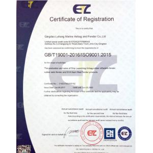 Qingdao Luhang Marine Airbag and Fender Co., Ltd Certificaciones