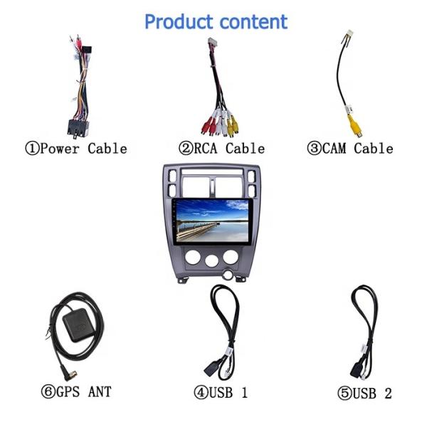 10.1 polegada OEM Car Multimedia Player Car Video Para Hyundai Tucson 2006-2012 Android 10.0 Quad Core Car Radio DVD GPS
