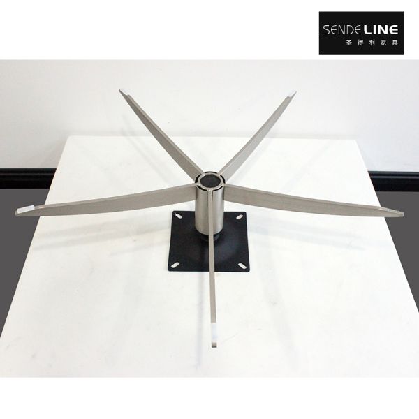 Stainless Steel Office Chair Base Replacement with 204mm Height and 300 Lbs Weight Capacity for Swivel Chairs