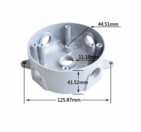 Круглый Алюминиевый IP65 Внешний Противопогодный Выходной Коробка
