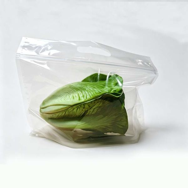 Leakproof Stand Up Pouch Bags Transparent Plastic Bags For Fruits And Vegetables