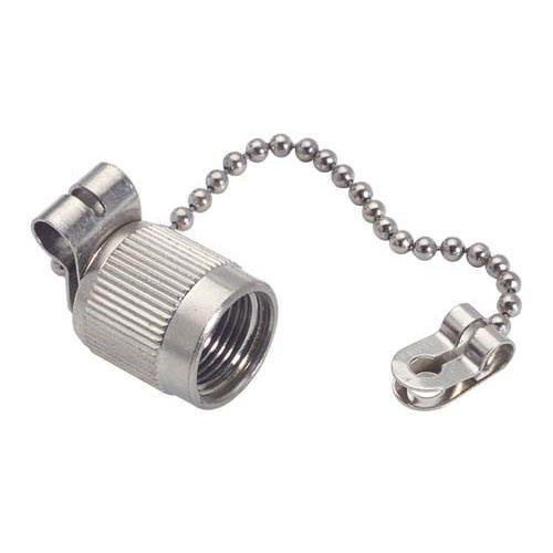 TNC Dust Cap Cover Male Brass with Nickel Plating and IP67 Rating for RF Connectors