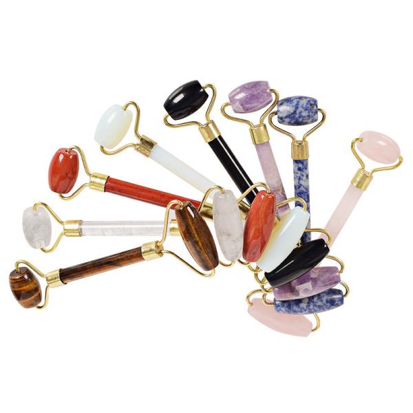 Multi Color Gua Sha Jade Roller For Under Eye Bags