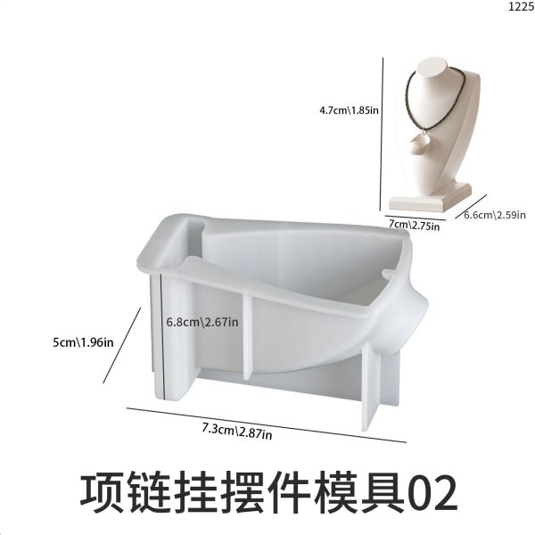 DIY jewelry necklace pendant display table silicone mold ins minimalist style aromatherapy ornament gypsum mold