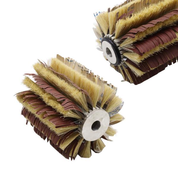 Customized Woodworking Polishing And Cleaning Sisal Sandpaper Brush Roller