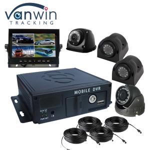 Software gratuito FHD 4CH cartão SD DVR móvel com bateria recarregável e super