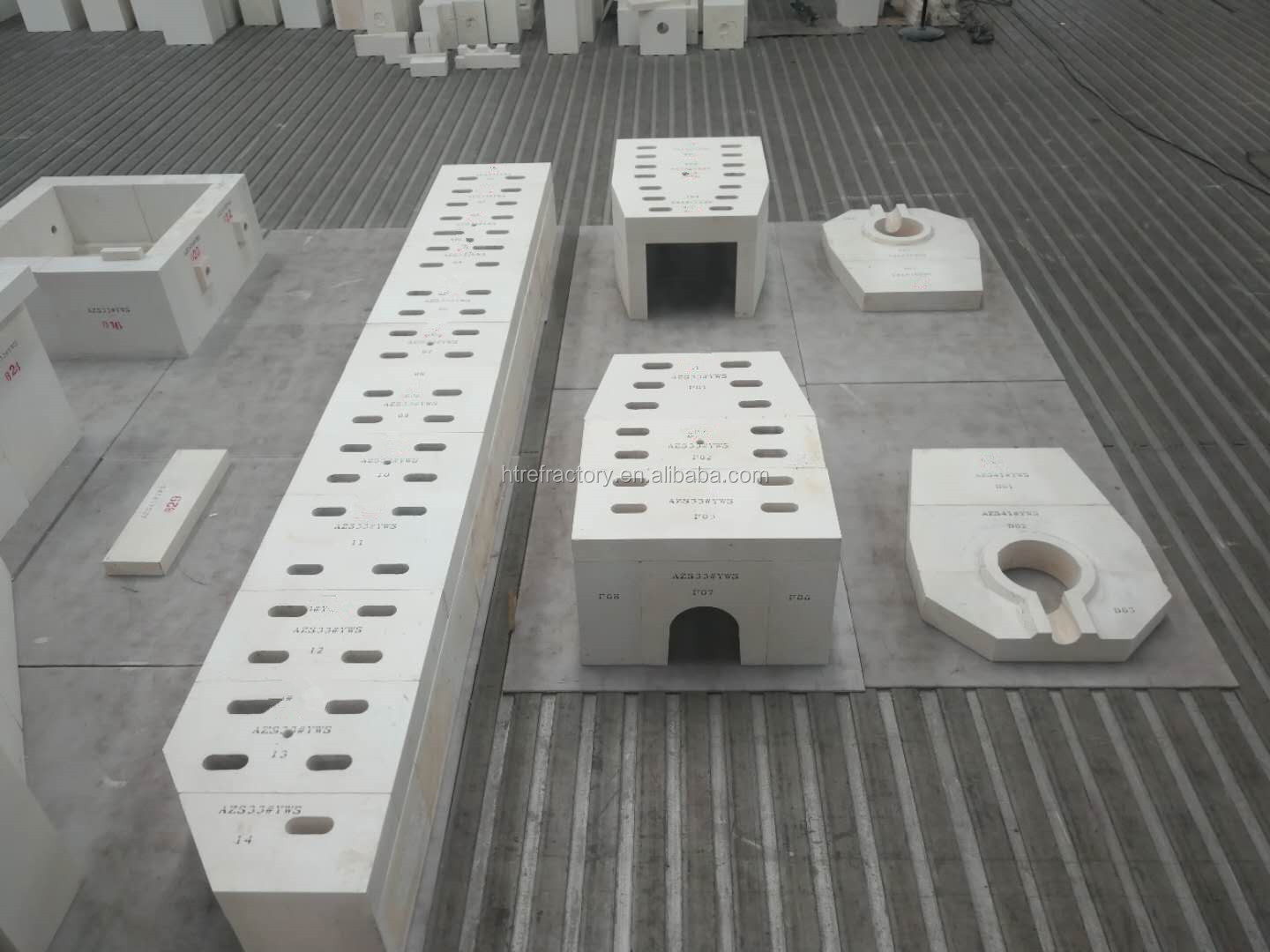 High Zirconia Fused Cast Brick with Refractoriness Degree 1770° Refractoriness 2000°