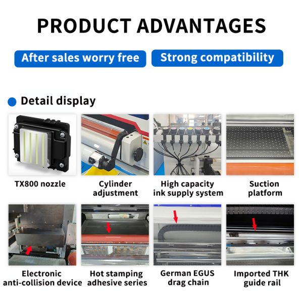 FCOLOR A2 & A3 UV DTF Printer All-in-One Roll-to-Roll DIY Sticker Design for Glass/Cup/Tumbler with Manufacturer's UV Ink
