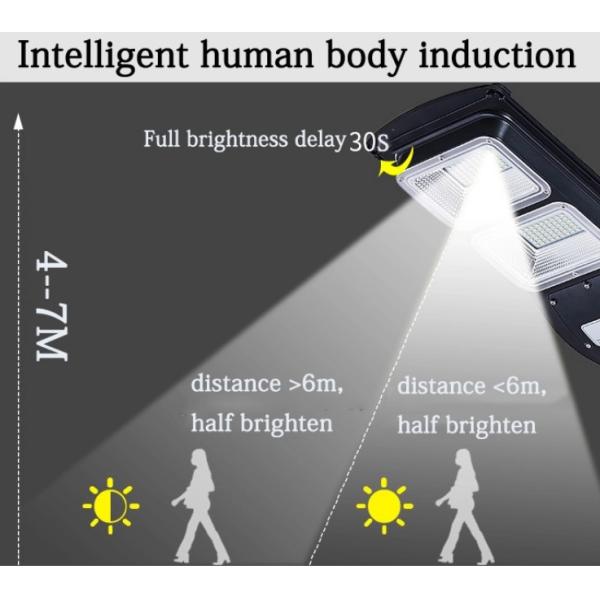 Rechargeable RGB Solar LED Street Light Motion Sensor Equipped 20w-70w IP67 Grade