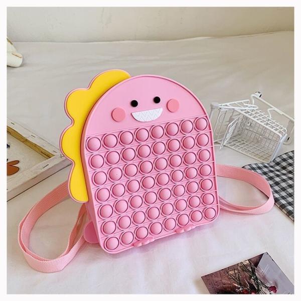 Динозавр мягкий силиконовый карандаш для канцелярских и косметических товаров рюкзак Силиконовый школьный рюкзак