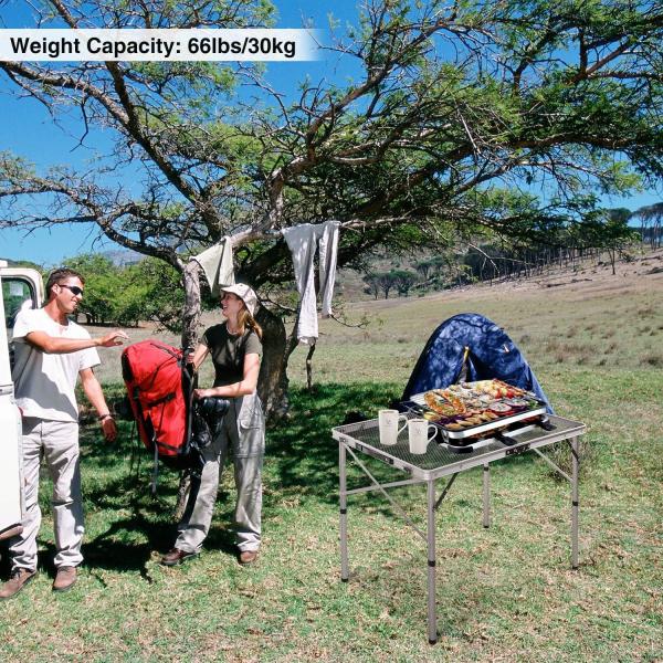 Outdoor Spliced Camping Folding Table, Outdoor Table, Card Table, Portable Grill Table, Adjustable Heights