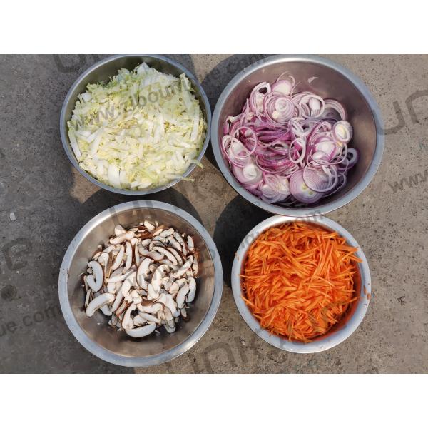 Розничный рынок Нержавеющая сталь съемная овощная конвейерная ремень режущая машина с ремнем