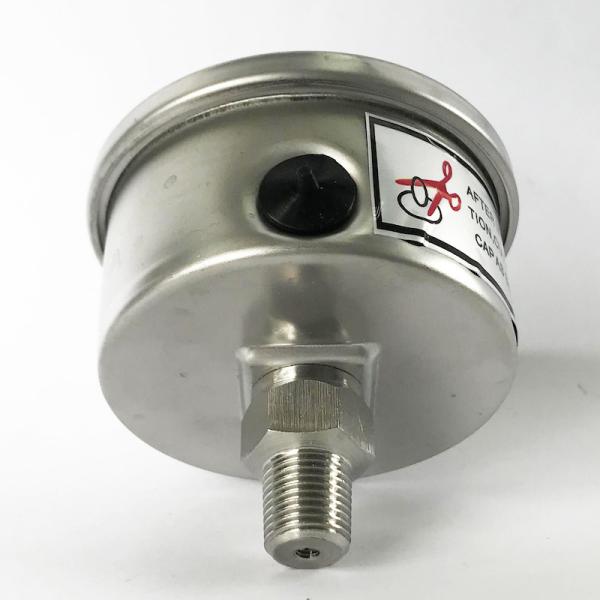 10 Bar All Stainless Steel Pressure Gauge EN 837-1 Back Mount Manometer Heating System