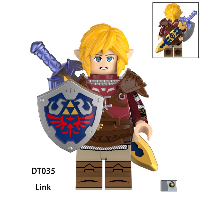 Zelda Link Warrior Archer Shield Anime Building Blocks Princess Mini Action Figures