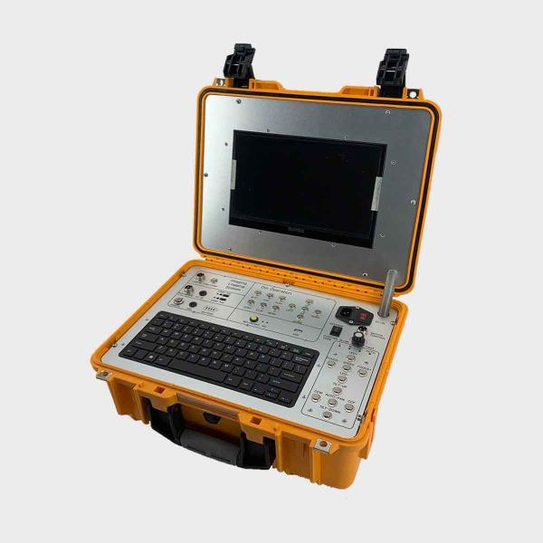 Желтая 65mm двойная сторона камеры осмотра скважины 360 градусов повернуть 220V