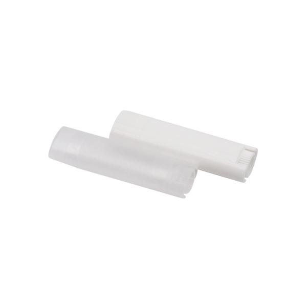 Упаковка контейнера бальзама губы 4.5g пластиковой трубки бальзама губы овальная белая черная круглая