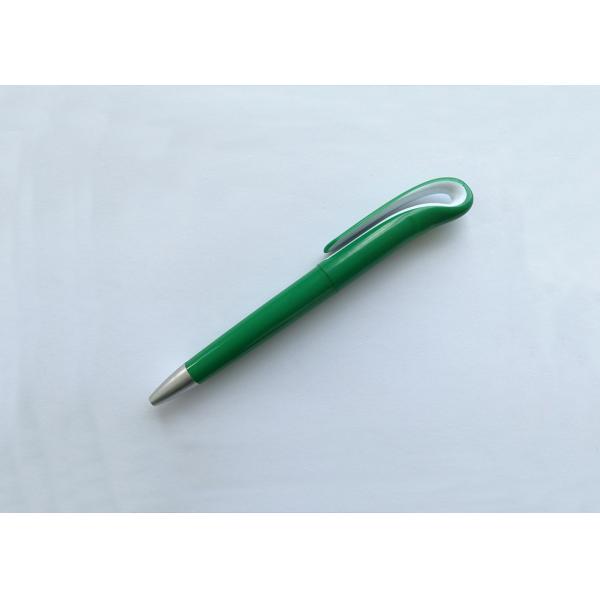 Plastic click swan Ball Point Pen with customized logo or silk printing for promotion