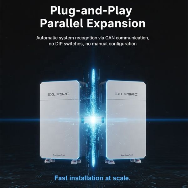 High Voltage 400V Solar Battery System 16kWh to 256kWh Large Capacity Energy Storage