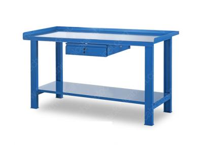 2 Drawer Foldable Metal Workbench Robust Lower Shelf 1.6 Meter 56.0/61.0 Kg