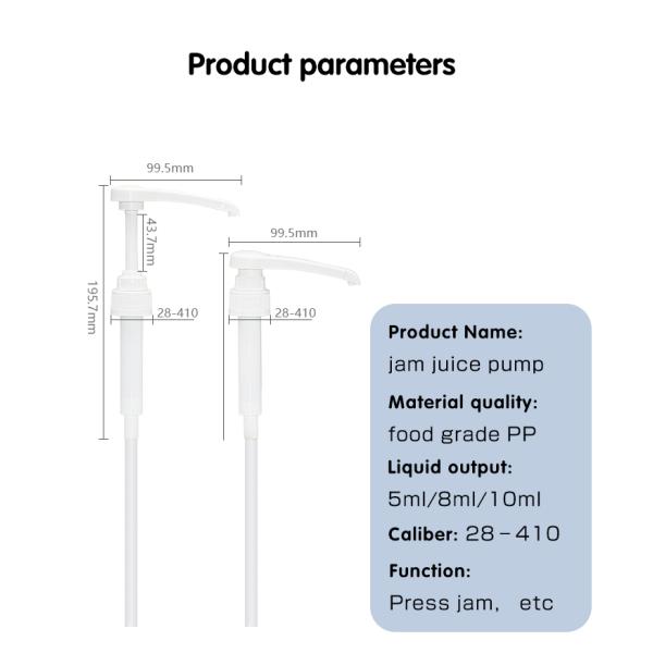 Съемный насос распределителя сиропа с узкой головкой для приправы 28-410 жидкости напитка