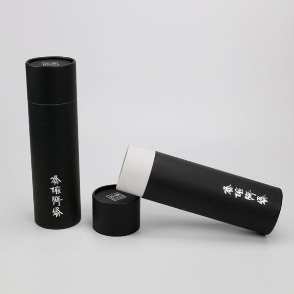 Custom Cylindrical Eco Friendly Stationery Supplies Paper Tube Packaging With Custom Surface Design