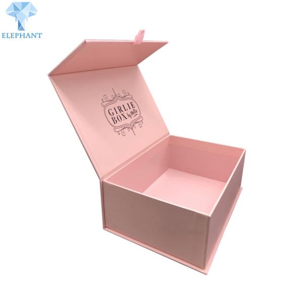 Elegant 1400gsm Grey Board Magnetic Cardboard Gift Box Hot Stamping