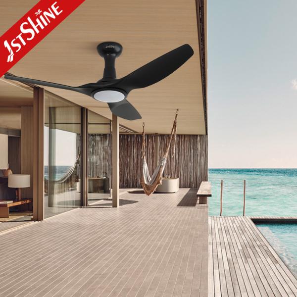 Serviço de soluções de iluminação Ventilador de teto LED de 52 polegadas com motor DC e construção de plástico metálico