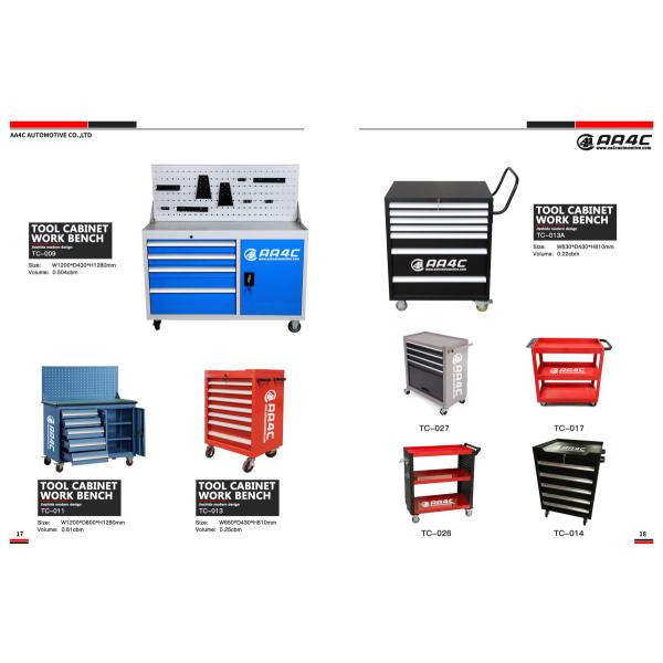 ящики шкафа инструмента 3 промышленного сверхмощного металла мастерской гаража стальные 3 слоя стенда работы TC-016