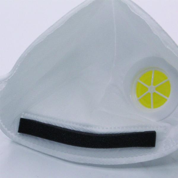 Folding Gray N95 Face Mask Active Carbon , Non Woven Surgical Dust Mask