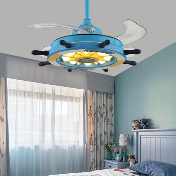 Creative fan lamp with remote control light for child baby bedroom living room Kids room ceiling fan light(WH-VLL-04)
