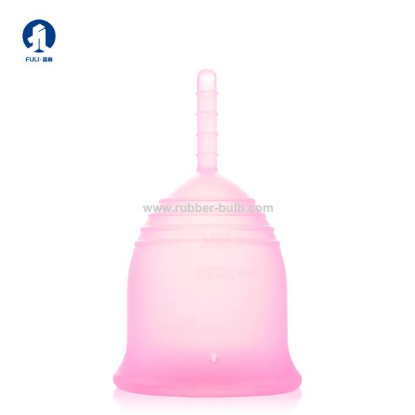 Copo menstrual amigável de Eco do silicone médico dobrável reusável dobrável por atacado feito sob encomenda do período das mulheres