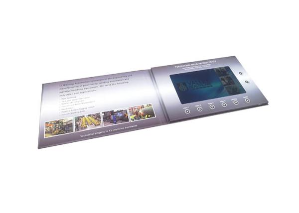 7 Inches Digital Wedding Card With LCD Screen A5 CMYK Printing