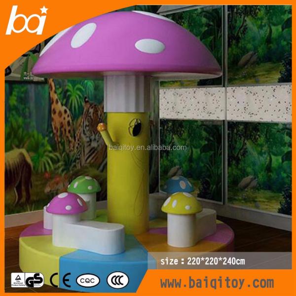 Baiqi Space Spinner Kids Electronic Soft Play Child Indoor Play Structure with Slide