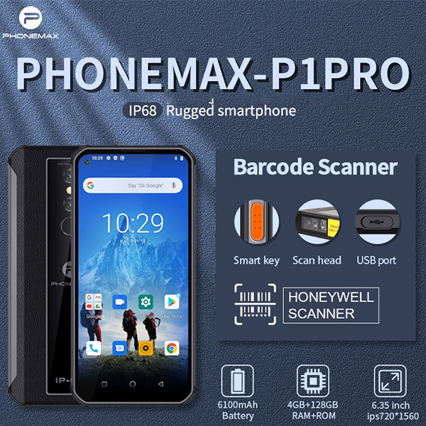 Двигатель дистанции MT6762D Сканер штрих-кода PDA с ЖК-дисплеем для эффективной сканирования