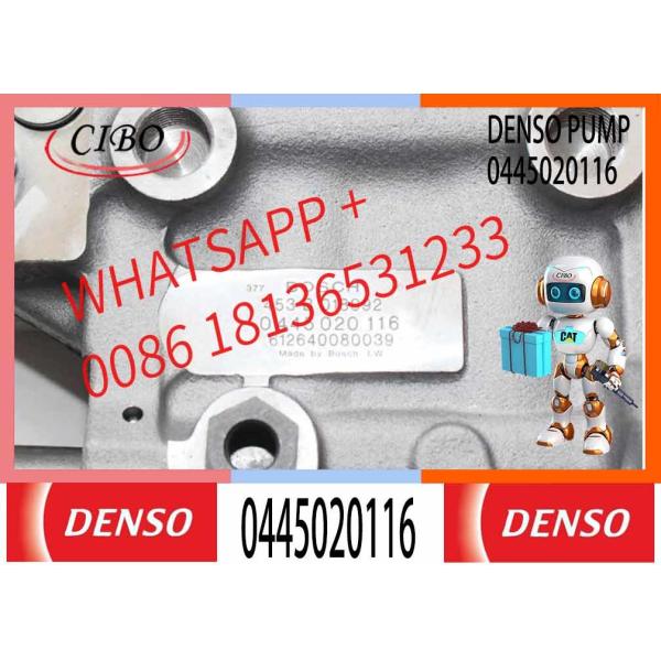 Bomba de injecção diesel bomba de injecção de alta pressão 0445020116 bomba de óleo de alta pressão 61260080674