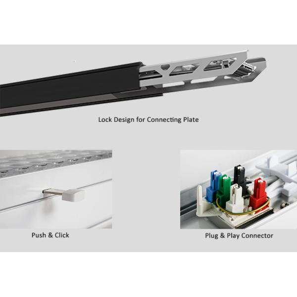 Безшовная осветительная установка СИД 60W линейная, светильник черноты 4000K линейный