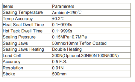 PLC Control Hot Tack Tester with Double Heating Sealing Jaws and 7 Inch TFT Touch Screen for Heat Seal Strength Test