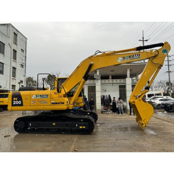 20 Ton Second Hand Digger Komatsu PC200 Excavator Crawler Type