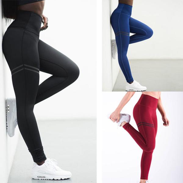 Polyester Gym Yoga Pants Fitness Sport Leggings Tights Slim Running Sportswear Sports Pants