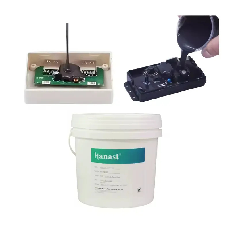 10:1 Two Part RTV Silicone Potting Compound HN-8808 Designed for Circuit Board Sealing Power Supply Waterproof