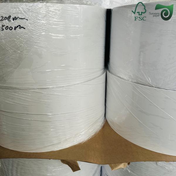 Papel adhesivo resistente al agua resistente a la humedad Plata metalizada para etiquetas de cerveza