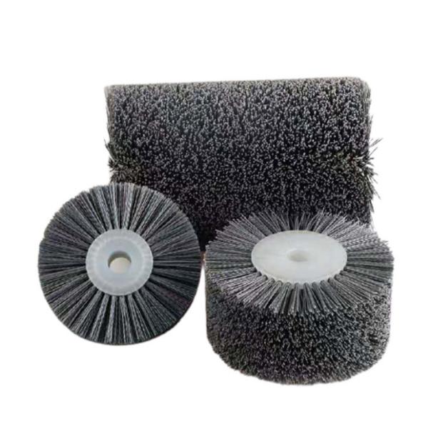 PP Core Brush Roller Cleaning With Abrasive Nylon Wire For Dust Removal