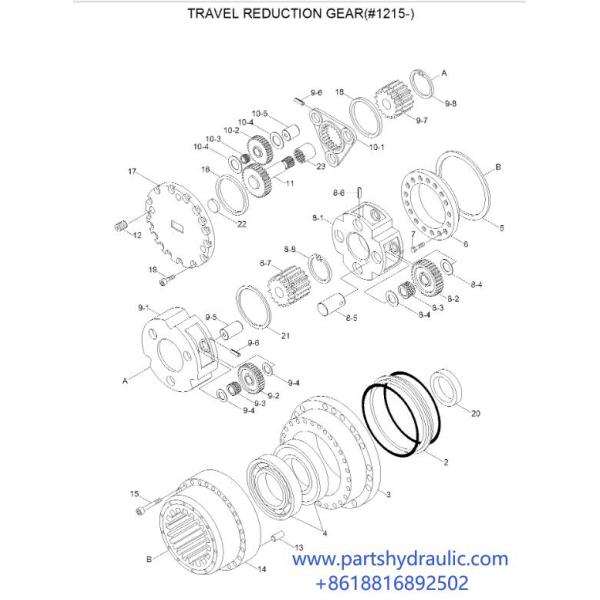 31N8-40010 производитель Assy мотора перемещения вторичного рынка конечной передачи R290-7 R320-7 Hyundai