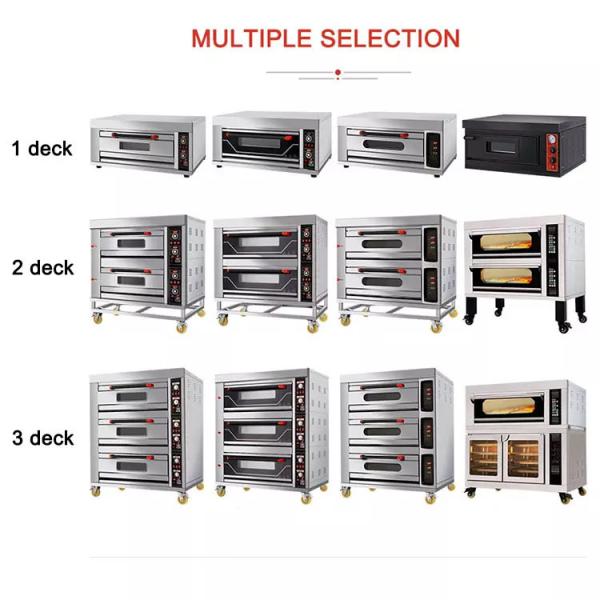 2 trays 0.2kw Stainless Steel Commercial Pizza Oven Machine  User friendly