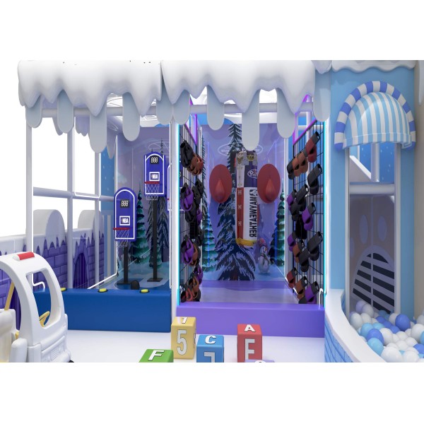 Custom Macaron Family Leisure Center Villa Indoor Soft Play Playground for Kids