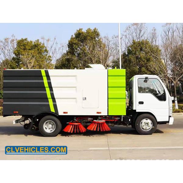 ISUZU 100P Street Sweeper Vacuum Truck 5CBM 98HP 16000kg LHD Rhd